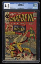 Cover Scan: Daredevil (1964) #2 CGC VG+ 4.5 2nd Appearance Daredevil Electro Kirby Cover! - Item ID #366333
