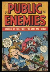 Cover Scan: Public Enemies #7 VG+ 4.5 Jenney Cover! Golden Age Crime! - Item ID #368991