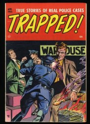 Cover Scan: Trapped! #4 FN 6.0 Golden Age Crime! - Item ID #369014