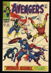Cover Scan: Avengers #58 VF 8.0 2nd Appearance Vision! Ultron/Vision Origin! - Item ID #371389