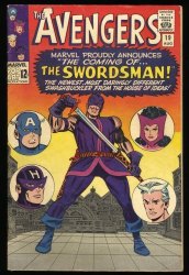 Cover Scan: Avengers #19 FN+ 6.5 1st Appearance Swordsman Origin Hawkeye! - Item ID #371444