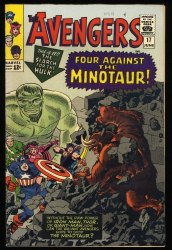 Cover Scan: Avengers #17 FN+ 6.5 Hulk Captain America! Stan Lee! - Item ID #371446