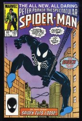 Cover Scan: Spectacular Spider-Man #107 NM+ 9.6 1st Sin-Eater! - Item ID #371600