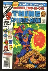 Cover Scan: Marvel Two-In-One Annual #2 VF/NM 9.0 Thanos, Spider-Man, Thing! - Item ID #373096