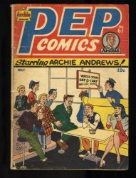 Cover Scan: Pep Comics #61 GD+ 2.5 Archie Jughead Veronica Cover! - Item ID #373322