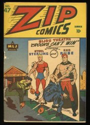 Cover Scan: Zip Comics #47 VG- 3.5 Last Issue! - Item ID #373416