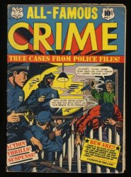 Cover Scan: All-Famous Crime #5 GD/VG 3.0 Last Issue! L.B. Cole Cover! - Item ID #374187