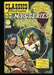 Cover Scan: Classics Illustrated #40 VF- 7.5 HRN 62 Mysteries Edgar Allen Poe! - Item ID #374411