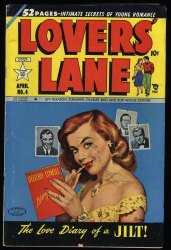 Cover Scan: Lovers' Lane #4 VG+ 4.5 Golden Age! Painted Cover by Carey! - Item ID #376241