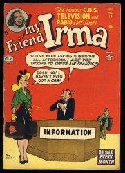 Cover Scan: My Friend Irma #21 VG/FN 5.0 Art by Dan DeCarlo/Scripts by Stan Lee! - Item ID #376292