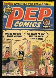 Cover Scan: Pep Comics #92 VG- 3.5 Golden Age! Archie! Katy Keene! - Item ID #378803