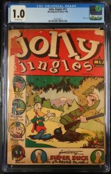 Cover Scan: Jolly Jingles #12 CGC Fair 1.0 Off White Very Scarce WWII Era Hitler Cover! - Item ID #380080