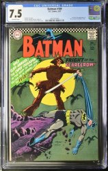 Cover Scan: Batman #189 CGC VF- 7.5 Cover by Infantino/Giella! 1st Silver Age Scarecrow! - Item ID #380471