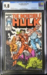 Cover Scan: Incredible Hulk #330 CGC NM/M 9.8 White Pages Todd McFarlane Art! - Item ID #380710