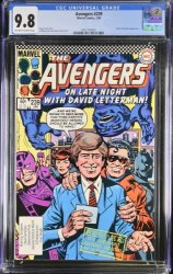 Cover Scan: Avengers #239 CGC NM/M 9.8 Off White to White David Letterman! - Item ID #381551
