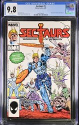 Cover Scan: Sectaurs (1985) #1 CGC NM/M 9.8 White Pages - Item ID #381561