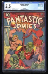 Cover Scan: Fantastic Comics #6 CGC FN- 5.5 Cream To Off White Bondage Cover! - Item ID #381578