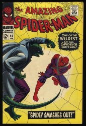 Cover Scan: Amazing Spider-Man #45 VF- 7.5 Romita Cover! 3rd App. Lizard! - Item ID #382022