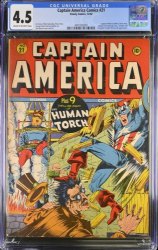 Cover Scan: Captain America Comics #21 CGC VG+ 4.5 Bondage Cover! - Item ID #383048