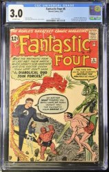 Cover Scan: Fantastic Four #6 CGC GD/VG 3.0 Off White 2nd Appearance Doctor Doom Kirby! - Item ID #383325