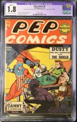 Cover Scan: Pep Comics #14 CGC GD- 1.8 Off White to White (Restored) - Item ID #383329