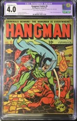 Cover Scan: Hangman #6 CGC VG 4.0 (Restored) Hitler Appearance! Bondage Cover! - Item ID #383332