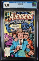 Cover Scan: Avengers #239 CGC NM/M 9.8 White Pages David Letterman! - Item ID #384065