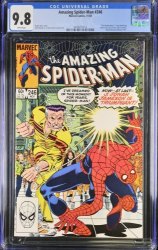Cover Scan: Amazing Spider-Man #246 CGC NM/M 9.8 White Pages John Romita Jr. Cover and Art! - Item ID #384751