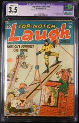 Cover Scan: Top Notch Comics #32 CGC VG- 3.5 Off White to White (Restored) - Item ID #385014