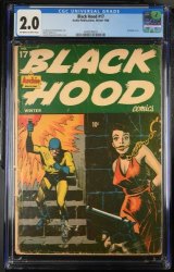 Cover Scan: Black Hood Comics #17 CGC GD 2.0 Off White to White Bondage Cover! - Item ID #385025