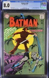 Cover Scan: Batman #189 CGC VF 8.0 Cover by Infantino/Giella! 1st Silver Age Scarecrow! - Item ID #385034