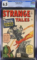 Cover Scan: Strange Tales #101 CGC FN+ 6.5 White Pages Signed Jack Kirby! - Item ID #385037