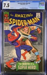 Cover Scan: Amazing Spider-Man #42 CGC VF- 7.5 Romita Cover! 1st Mary Jane Face Shown! - Item ID #385046