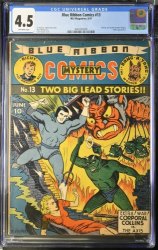 Cover Scan: Blue Ribbon Comics #13 CGC VG+ 4.5 Off White Classic Cover! - Item ID #386319