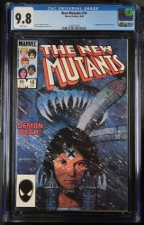 Cover Scan: New Mutants #18 CGC NM/M 9.8 White Pages 1st Warlock! - Item ID #388268
