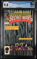 Cover Scan: Marvel Super-Heroes Secret Wars #4 CGC NM/M 9.8 Art by Layton/Beatty! - Item ID #388271