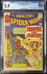 Cover Scan: Amazing Spider-Man #15 CGC GD+ 2.5 1st Appearance Kraven the Hunter! - Item ID #388549