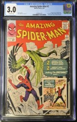 Cover Scan: Amazing Spider-Man #2 CGC GD/VG 3.0 1st Appearance Vulture! Ditko Cover! - Item ID #388575