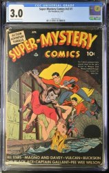 Cover Scan: Super-Mystery Comics v3 #1 CGC GD/VG 3.0 Cream To Off White - Item ID #388992