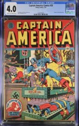Cover Scan: Captain America Comics #28 CGC VG 4.0 Schomburg Nazi Bondage Cover! - Item ID #389123