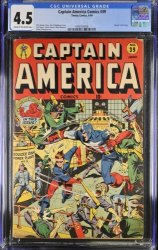 Cover Scan: Captain America Comics #39 CGC VG+ 4.5 Schomburg Japanese War Cover! - Item ID #389125