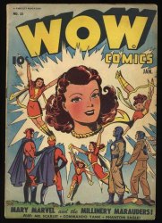 Cover Scan: Wow Comics #32 FN- 5.5 Jack Binder Mary Marvel Cover! - Item ID #390794