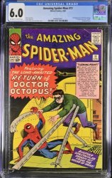 Cover Scan: Amazing Spider-Man #11 CGC FN 6.0 Doctor Octopus Appearance!! - Item ID #391071