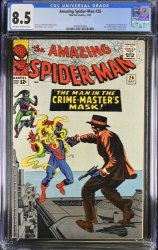 Cover Scan: Amazing Spider-Man #26 CGC VF+ 8.5 Green Goblin 1st Crime Master! - Item ID #391074