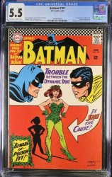 Cover Scan: Batman #181 CGC FN- 5.5 1st App. of Poison Ivy! Dynamic Duo Trouble! - Item ID #391079