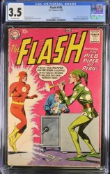 Cover Scan: Flash #106 CGC VG- 3.5 1st Appearance Gorilla Grodd! Pied Piper of Peril! - Item ID #391082