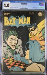 Cover Scan: Batman #23 CGC VG 4.0 Joker Chess Cover and Story! - Item ID #391213