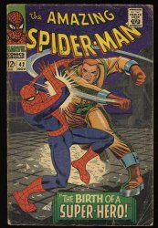 Cover Scan: Amazing Spider-Man #42 GD+ 2.5 Romita Cover! 1st Mary Jane Face Shown! - Item ID #391396