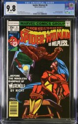 Cover Scan: Spider-Woman #6 CGC NM/M 9.8 White Pages Werewolf by Night Bondage Cover! - Item ID #391796