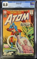 Cover Scan: Showcase #34 CGC VF 8.0 Off White Origin and 1st Appearance Silver Age Atom! - Item ID #392819